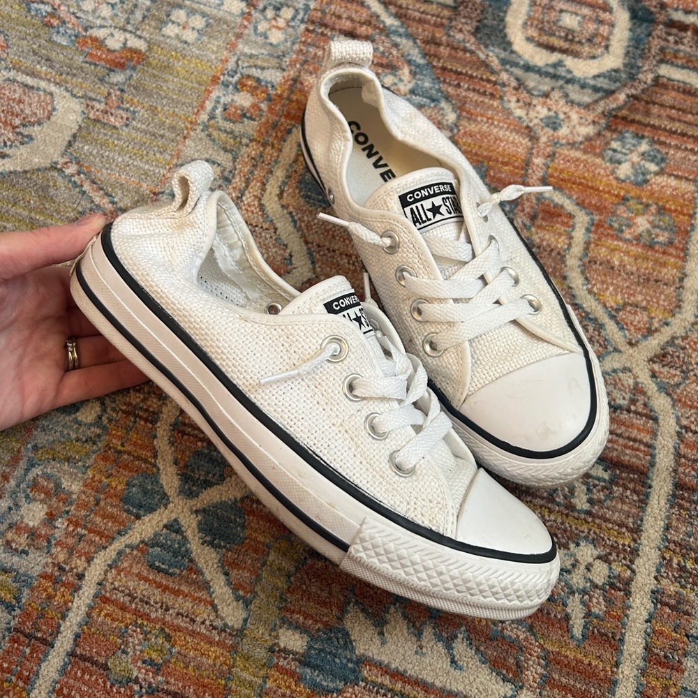 **SOLD** White Converse